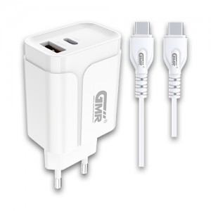 CARGADOR USB PD 20W incluye CABLE TIPO C 3.0 DUAL GMR
