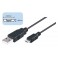 CXU101118 CABLE MICRO USB MACHO A USB MACHO 1.8 MT. compatible con la gran mayoria de moviles, pda, tablet