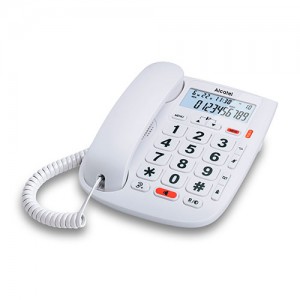ALCATELTMAX20 Telefono fijo Alcatel XL con pantalla y teclas grandes , recomendado para los mayores de la familia 