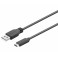 cable USB Tipo C para telefono movil  color negro 2 metros