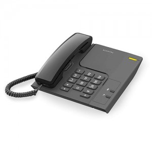 ALCATELT26 Telefono fijo Alcatel sobremesa negro, sin pantalla , se puede instalar en la pared