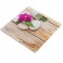 TMPBS014 Bascula baño diseño Zen madera y flor 