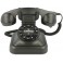 Telefono retro negro Graham Bell con timbre de campana 