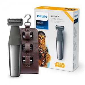 SBG315 Afeitadora depiladora corporal apta para la ducha Star Wars special edition de Philips. Body Groom , carga en 1hora 