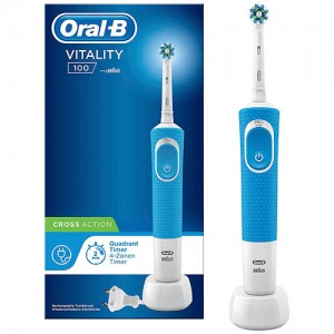 Cepillo Oral B dental azul Braun recargable Vitality D100