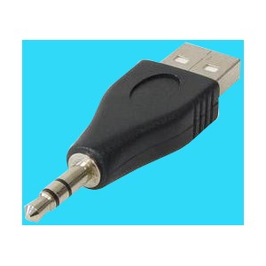 CONECTOR JACK 3.5ST MACHO A USB MACHO (PARA USAR IPOD NANO../shuffle..