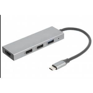  ADAPTADOR 4 EN 1 HUB USB-C A USB Y HDMI