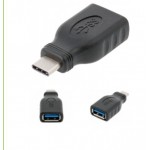 ADAPTADOR USB-A 3.0 HEMBRA A USB-C MACHO  COMPATIBLE MACBOOK 