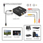 CONVERTIDOR HDMI a RCA  PARA Conectar RCA ANALOGICO a TELEVISION CON HDMI cnv1020