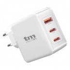 CARGADOR USB A + 2 TIPO C GAN 65W TM ELECTRON