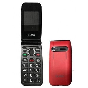 Telefono movil tipo concha libre, dual sim. Color rojo Qubo Neo   