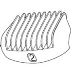  PEINE NRO 2 PARA TT2021 5MM