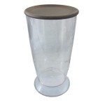 VASO BATIDORA CON TAPA  1 LITRO TRANSPARENTE 