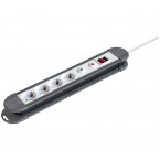 Regleta 4 tomas con proteccion de sobrecarga y voltaje 250V 16 A 3500 mA max , Cable 1.5m