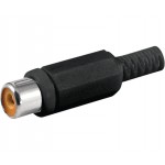 CON220 CONECTOR RCA HEMBRA NEGRO AEREO 