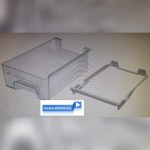 660568 GUIA Y CAJON EMBUTIDOS PARA FRIGORICO BOSCH , SIEMENS, BALAY