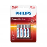 PILA LR03 PHILIPS ALCALINA (AAA)  BLISTER 4 UNIDADES   